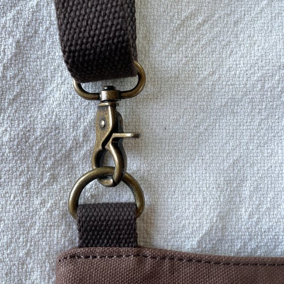 Augur Jans Canvas Crossbody Messenger Shoulder Bag - Picture 8 of 12